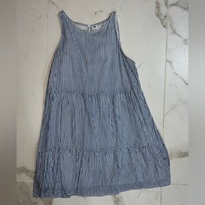 Old Navy Blue and White Striped Top